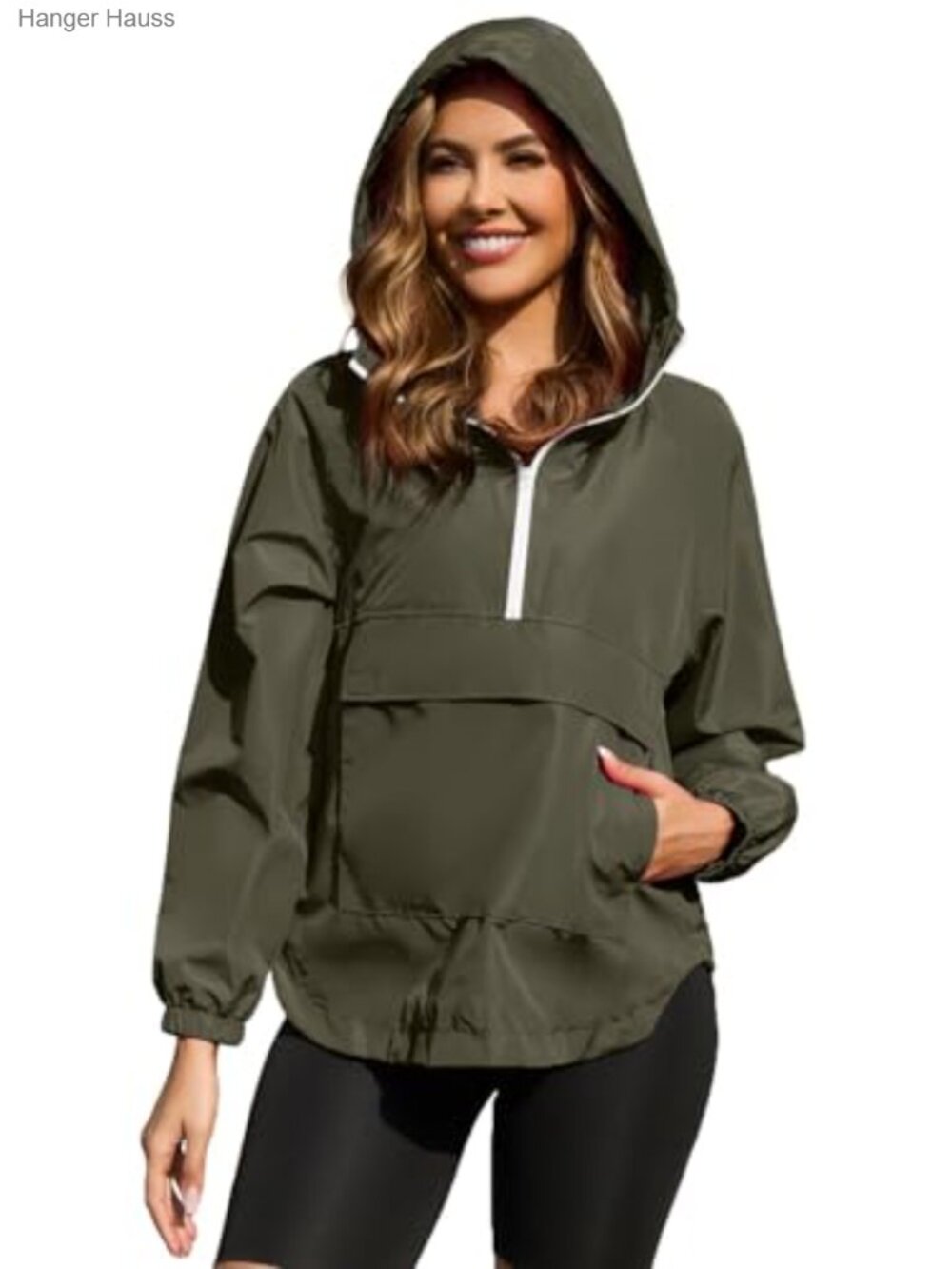 Packable Waterproof Raincoat Lightweight Running Cycling Hiking Windbreaker